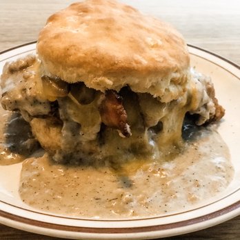 Pine State Biscuits - Reno - The Reggie: bacon, fried chicken, cheese, sausage gravy and a biscuit. Tip: I suggest making it a deluxe and adding an egg.. - Breakfast & Brunch Near Me - Reno, Nevada Pine State Biscuits - Reno - The Reggie: bacon, fried chicken, cheese, sausage gravy and a biscuit. Tip: I suggest making it a deluxe and adding an egg.. - Breakfast & Brunch Near Me - Reno, Nevada