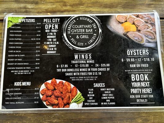 Menu photo 2 Courtyard Oyster Bar & Grill Alabaster, AL Menu photo 2 Courtyard Oyster Bar & Grill Alabaster, AL
