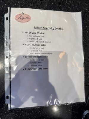 Menu photo 2 Aspasia Coffee and Bake Shop Carmel, IN