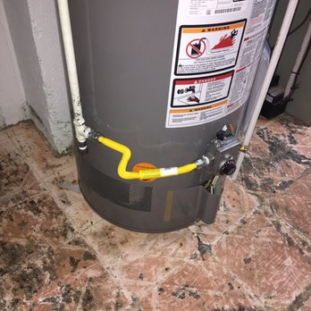 Grade A Plumbing - My 125$ gas line modification. (Only thing that was changed was the yellow gas flex line was added) THATS IT - Plumbing Near Me - Warrington, Pennsylvania
