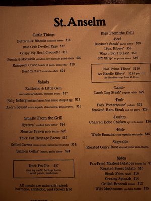 Menu photo 3 St. Anselm Washington, DC, DC