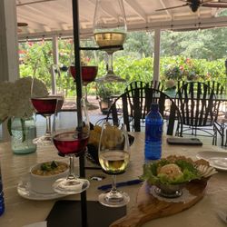 Wine tasting, Mexican street corn dip and pimento cheese dip