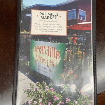 903 Mills Market - Menu - Sandwiches Near Me - Orlando, Florida