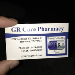 GR Cure Pharmacy - GR Cure Pharmacy; business card