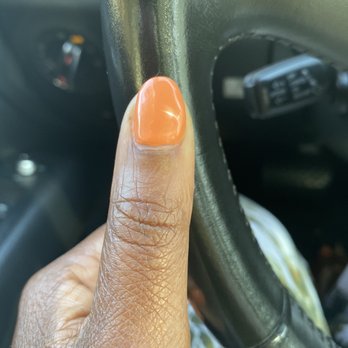 Serenity Nail Spa - My nail has a big bubble on it on the right side due to too much acrylic. - Nail Salons Near Me - Pinole, California Serenity Nail Spa - My nail has a big bubble on it on the right side due to too much acrylic. - Nail Salons Near Me - Pinole, California