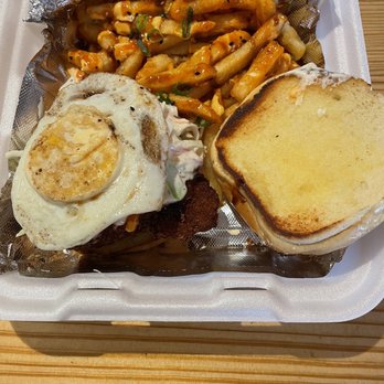 Big Kahuna - Katsu Sandwich add fried egg, with Hawaiian Style Fries - Burgers Near Me - Lexington, Kentucky Big Kahuna - Katsu Sandwich add fried egg, with Hawaiian Style Fries - Burgers Near Me - Lexington, Kentucky