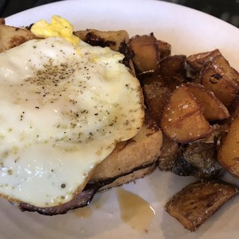 Ration & Dram - Sweet lady - ham and gruyere on challah, topped with egg - Southern Near Me - Atlanta, Georgia Ration & Dram - Sweet lady - ham and gruyere on challah, topped with egg - Southern Near Me - Atlanta, Georgia