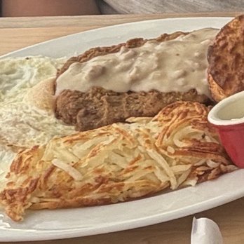 Elmer's Restaurant - Chicken fried steak breakfast Chicken-Fried Steak & Eggs - Breakfast & Brunch Near Me - Pocatello, Idaho
