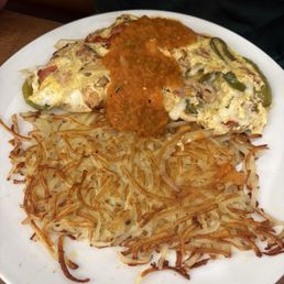 Omelette with hashbrown Omelette with hashbrown
