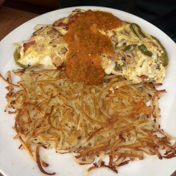 The Corner Grill & Bakery - Omelette with hashbrown - American Near Me - Claremont, California The Corner Grill & Bakery - Omelette with hashbrown - American Near Me - Claremont, California
