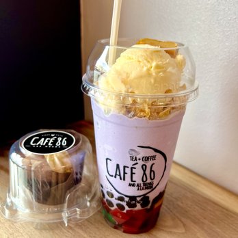 Cafe 86 - Crack ube cheesecake and upside down halo halo - Cafes Near Me - Mountain View, California Cafe 86 - Crack ube cheesecake and upside down halo halo - Cafes Near Me - Mountain View, California