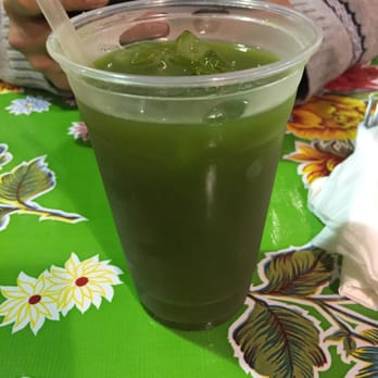 Chichen Itza Restaurant - Agua de Chaya: mildly sweet - Mexican Near Me - Los Angeles, California