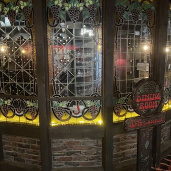 Johnny's Cafe - Stained window on way in - Steakhouses Near Me - Omaha, Nebraska