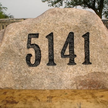 Gifts In Stone - Small boulder for a front yard. - Sandblasting Near Me Gifts In Stone - Small boulder for a front yard. - Sandblasting Near Me