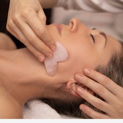 Blue Jade Wellness - Facial sculpting with Gua Sha.