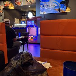 Blue Fuji Sushi Grill - This is the place. Has a fun feel inside and even had a cotton candy machine.