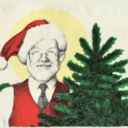 Papa Noel Trees Mopac - Original logo of Papa Noel Christmas Trees from 1981