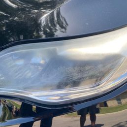 Before headlight restoration Before headlight restoration