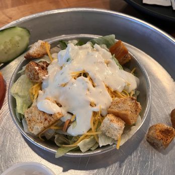 Gold Rush BBQ - Side salad with added cheese and croutons - Barbeque Near Me - Venice, Florida Gold Rush BBQ - Side salad with added cheese and croutons - Barbeque Near Me - Venice, Florida