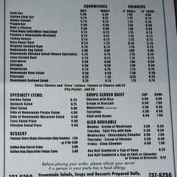 Celery Stalk - Menu as of 10-11-23