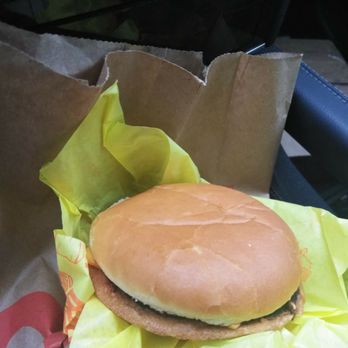 McDonald's - Crappy burger didn't eat should tell the supervisor bout this but they don't care - Burgers Near Me - Bethel Park, Pennsylvania