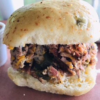 Chucks Country Smokehouse - The Wicked Pig pulled pork sandwich - Smokehouse Near Me - Carthage, Texas Chucks Country Smokehouse - The Wicked Pig pulled pork sandwich - Smokehouse Near Me - Carthage, Texas