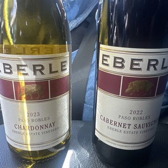 Eberle Winery - 2023 Chardonnay & 2022 Cab. 10/10 - Wineries Near Me - Paso Robles, California