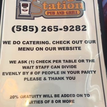 Filling Station Pub & Grill - Menu - American Near Me - Webster, New York