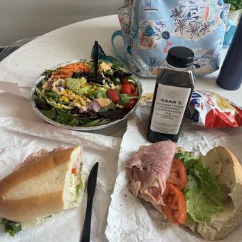 More Than Java Café - Cold cut sub (ham, turkey, cheese), black bean & avocado salad and Nana's tea! - Juice Bars & Smoothies Near Me - Savage, Maryland