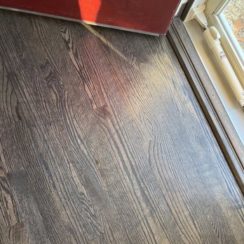 G M Hardwood Floor - Terrible sanding job in my front door entrance way. Check out the black lines - Flooring Near Me G M Hardwood Floor - Terrible sanding job in my front door entrance way. Check out the black lines - Flooring Near Me