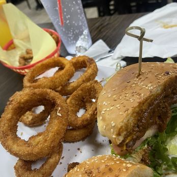 Ortega's Diner - Onion rings and chili cheese burger - Mexican Near Me - Fontana, California