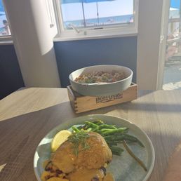 Hogfish and polenta Hogfish and polenta