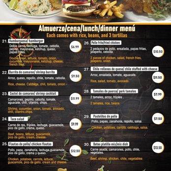 Beto’s Restaurant - Menu-page 3 - Mexican Near Me - Beatrice, Nebraska Beto’s Restaurant - Menu-page 3 - Mexican Near Me - Beatrice, Nebraska