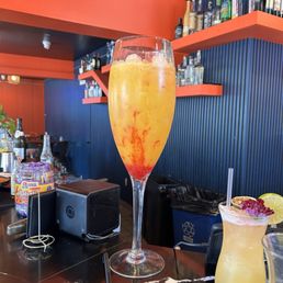 A massive mimosa with grenadine A massive mimosa with grenadine