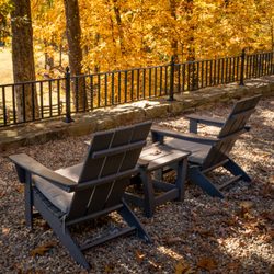 Dynamis Estate Wines - A cozy seating option looking onto the vineyard.