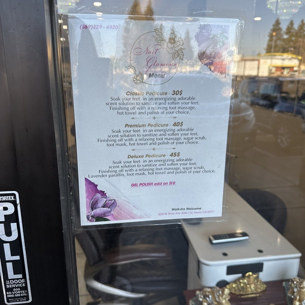 Nail Glamour - Menu.... - Nail Salons Near Me - Fresno, California