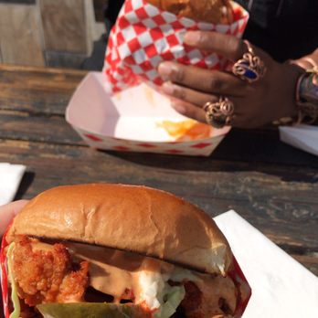 Sassy Bird - Sassy Bird Nashville Hot Chicken Sandwich (HOT) - Chicken Shop Near Me - Lancaster, California