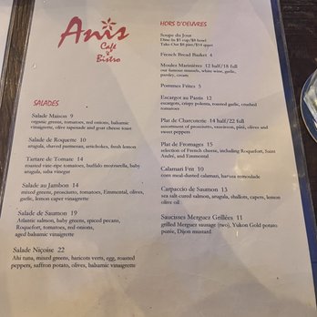 Anis Cafe & Bistro - Menu - French Near Me - Atlanta, Georgia Anis Cafe & Bistro - Menu - French Near Me - Atlanta, Georgia