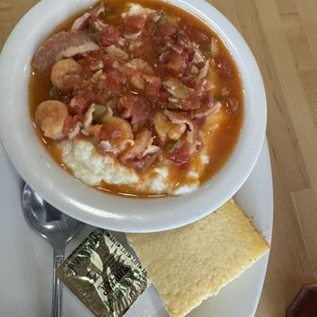 The Dutch Oven - Shrimp and grits. This girl doesn't do grits but it was good. - Bakeries Near Me - Clarksdale, Mississippi The Dutch Oven - Shrimp and grits. This girl doesn't do grits but it was good. - Bakeries Near Me - Clarksdale, Mississippi