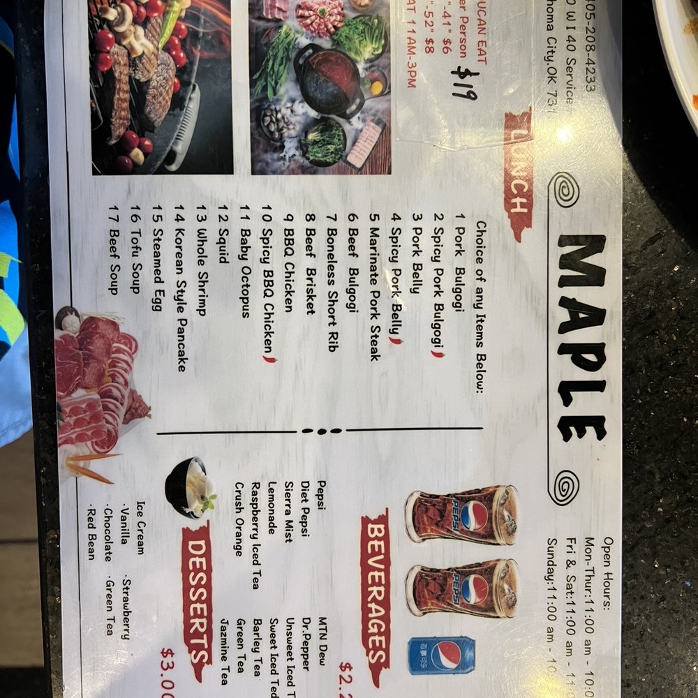 Maple Korean BBQ - Barbeque Near Me - Oklahoma City, Oklahoma Maple Korean BBQ - Barbeque Near Me - Oklahoma City, Oklahoma