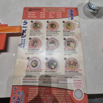 Mikaku Ramen & Temaki - Menu - Ramen Near Me - Aurora, Colorado