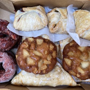 Boa Vista Orchards - Sugar-coated and Glazed Strawberry Donuts Strawberry and Apple Dumplings Apple Fritters Apple and Strawberry Turnovers - Fruits & Veggies Near Me - Placerville, California