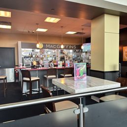 Bar area for adults in the evening