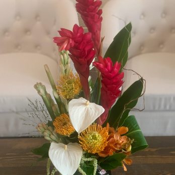 Saddleback Flower Shop - Beautiful tropical arrangement I  requested over the phone. First time and will use again in the future. - Florists Near Me - Tustin, California
