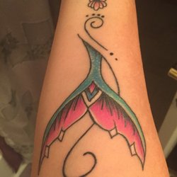 Moonlight Tattoo - Diane created this beautiful mermaid tail