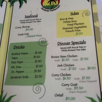 Clarenden Cuisine - Menu page 2 - Caribbean Near Me - Myrtle Beach, South Carolina Clarenden Cuisine - Menu page 2 - Caribbean Near Me - Myrtle Beach, South Carolina