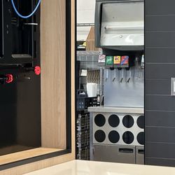 McDonald's - No cover over the soda machine.