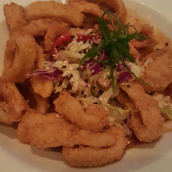 Mesh Restaurant - Kung Pao Calamari- really flavorful! - New American Near Me - Indianapolis, Indiana Mesh Restaurant - Kung Pao Calamari- really flavorful! - New American Near Me - Indianapolis, Indiana