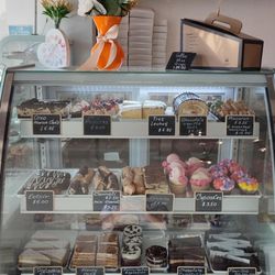 Great selection of pastries cakes, muffins, eclairs. Literally anything you'd like!