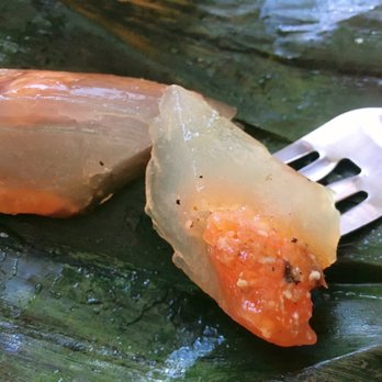 Tuyet Mai - Banh Bot Loc $9.75. Clear-looking, chewy tapioca dumplings filled with shrimp and pork. - Vietnamese Near Me - San Francisco, California